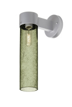 Besa Lighting JUNI16MS-WALL-EDIL-SL - Besa, Juni 16 Outdoor Sconce, Moss Bubble, Silver Finish, 1x4W LED Filament
