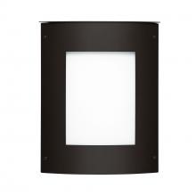 Besa Lighting MOTO8SQ-WA-LED-BK - Besa Outdoor Moto 8 Square Black White Acrylic 1x5W LED