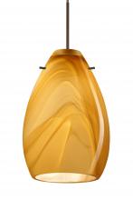 Besa Lighting RXP-1713HN-BR-L - Besa Pendant Pera 6 Bronze Honey 1x50W MAX GY6.35 Base, 15Ft. Cord