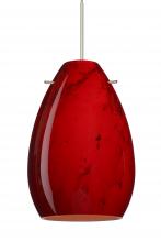 Besa Lighting RXP-1713MA-SN-L - Besa Pendant Pera 6 Satin Nickel Magma 1x50W MAX GY6.35 Base, 15Ft. Cord