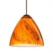 Besa Lighting RXP-1779HB-LED-BR-L - Besa Pendant Mia Bronze Habanero 1x5W LED, 15Ft. Cord