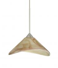 Besa Lighting RXP-191383-LED-SN - Besa Pendant Hoppi Satin Nickel Mocha 1x3W LED