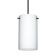 Besa Lighting RXP-440407-BK-277-DIM010 - Besa Stilo 7 Pendant Black Opal Matte 1x50W MAX GY6.35 Base, 277V, 0-10V Dimming