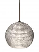 Besa Lighting RXP-4615GL-BR-L - Besa Pendant Kristall 6 Bronze Glitter 1x35W MAX GY6.35 Base, 15Ft. Cord