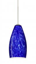 Besa Lighting RXP-719886-SN-L - Besa Pendant Karli Satin Nickel Blue Cloud 1x50W MAX GY6.35 Base, 15Ft. Cord