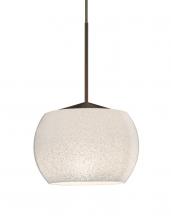 Besa Lighting RXP-KENOWH-LED-BR - Besa, Keno Cord Pendant, White Sand, Bronze Finish, 1x3W LED