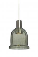 Besa Lighting RXP-KIBAMS-LED-SN - Besa, Kiba Cord Pendant, Moss Bubble, Satin Nickel Finish, 1x3W LED