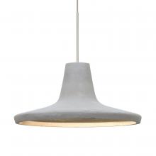 Besa Lighting RXP-MODUSNA-LED-SN-L - Besa Modus Cord Pendant, Natural, Satin Nickel Finish, 1x9W LED, 15Ft. Cord