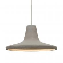 Besa Lighting RXP-MODUSTN-LED-SN-L - Besa Modus Cord Pendant, Tan, Satin Nickel Finish, 1x9W LED, 15Ft. Cord