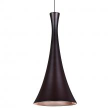 Besa Lighting RXP-RONDO-LED-BR-L - Besa, Rondo Cord Pendant, Bronze Finish, 1x9W LED, 15Ft. Cord