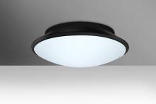 Besa Lighting SILK16BKC-LED - Besa, Silk 16 Ceiling, Opal/Black, 1x30W LED