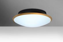 Besa Lighting SILK16GDC-LED - Besa, Silk 16 Ceiling, Opal/Gold, 1x30W LED