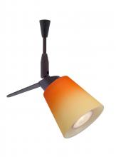 Besa Lighting SP-5042OP-06-BR - Besa Spotlight With 6" Stem Canto 3 Bronze Bicolor Orange/Pina 1x35W Bipin MR11