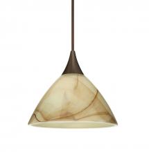 Besa Lighting X-174383-BR-L - Besa Pendant For Multiport Canopy Domi Bronze Mocha 1x50W MAX GY6.35 Base, 15Ft. Cord
