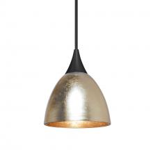 Besa Lighting X-1758GF-BK - Besa Divi Pendant, Gold Foil, Black Finish, 1x50W MAX GY6.35