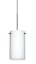 Besa Lighting X-440407-BR-277-DIM010 - Besa Stilo 7 Pendant for Multiport Canopy Bronze Opal Matte 1x50W MAX GY6.35 Base