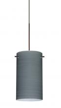 Besa Lighting X-4404TN-BR-DIM010 - Besa Stilo 7 Pendant for Multiport Canopy Bronze Titan 1x50W MAX GY6.35 Base, 0-10V Dimming