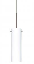 Besa Lighting X-493007-LED-BR - Besa Copa Pendant for Multiport Canopy, Opal Matte, Bronze, 1x5W LED