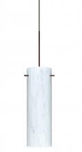 Besa Lighting X-493019-BR-277-DIM010 - Besa Copa Pendant for Multiport Canopy, Carrera, Bronze, 1x50W MAX GY6.35 Base