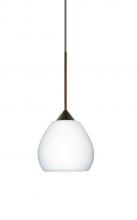 Besa Lighting X-560507-BR - Besa Pendant For Multiport Canopy Tay Tay Bronze Opal Matte 1x50W MAX GY6.35 Base