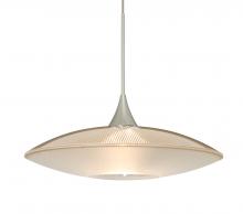 Besa Lighting X-6294GD-LED-SN-L - Besa Pendant For Multiport Canopy Spazio Satin Nickel Gold/Frost 1x5W LED, 15Ft. Cord
