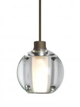Besa Lighting X-BOCA5CL-BR-L - Besa, Boca 5 Cord Pendant For Multiport Canopies, Clear, Bronze Finish, 1x35W MAX GY6.35 Base