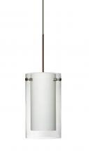 Besa Lighting X-C44007-BR - Besa Pendant For Multiport Canopy Pahu 4 Bronze Clear/Opal 1x35W MAX GY6.35 Base