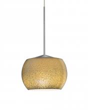 Besa Lighting X-KENOGD-LED-SN - Besa, Keno Cord Pendant for Multiport Canopy, Gold Sand, Satin Nickel Finish, 1x3W LE