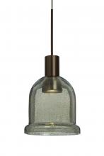 Besa Lighting X-KIBAMS-LED-BR - Besa, Kiba Cord Pendant For Multiport Canopy, Moss Bubble, Bronze Finish, 1x3W LED