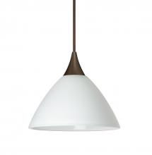 Besa Lighting XP-174307-BR-L - Besa Pendant Domi Bronze White 1x50W MAX GY6.35 Base, 15Ft. Cord