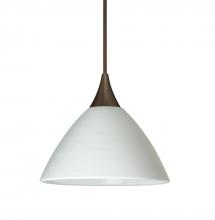 Besa Lighting XP-1743KR-LED-BR-L - Besa Pendant Domi Bronze Chalk 1x3W LED, 15Ft. Cord