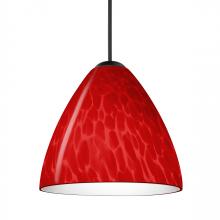 Besa Lighting XP-1779RC-BK - Besa Pendant Mia, Black Finish, Red Cloud 1x50W MAX GY6.35 Base