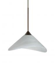 Besa Lighting XP-191352-BR-L - Besa Pendant Hoppi Bronze Marble 1x50W MAX GY6.35 Base, 15Ft. Cord