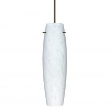 Besa Lighting XP-412119-BR-277-DIM010 - Besa Stilo 11 Pendant, Carrera, Bronze, 1x50W MAX GY6.35 Base, 277V, 0-10V Dimming