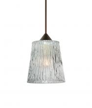 Besa Lighting XP-512500-LED-BR - Besa Pendant Nico 4 Bronze Clear Stone 1x5W LED