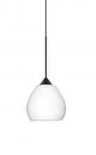 Besa Lighting XP-560507-BR - Besa Pendant Tay Tay Bronze Opal Matte 1x50W Halogen