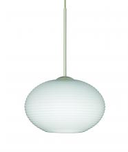Besa Lighting XP-561207-SN-L - Besa Pendant Lasso Satin Nickel Opal Matte 1x50W MAX GY6.35 Base, 15Ft. Cord