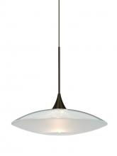 Besa Lighting XP-6294CL-LED-BR - Besa Pendant Spazio Bronze Clear/Frost 1x5W LED