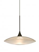 Besa Lighting XP-6294GD-LED-BR - Besa Pendant Spazio Bronze Gold/Frost 1x5W LED