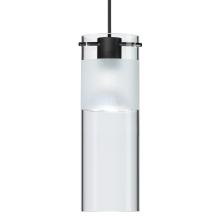 Besa Lighting XP-6527EC-BK - Besa Pendant Scope 7, Black Finish, Clear/Frost 1x50W MAX GY6.35 Base MR16