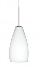 Besa Lighting XP-719807-BR-L - Besa Pendant Karli Bronze Opal Matte 1x50W MAX GY6.35 Base, 15Ft. Cord
