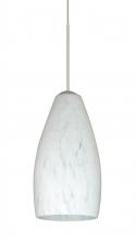 Besa Lighting XP-719819-LED-SN-L - Besa Pendant Karli Satin Nickel Carrera 1x5W LED, 15Ft. Cord