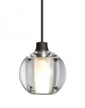 Besa Lighting XP-BOCA5CL-BR - Besa, Boca 5 Cord Pendant, Clear, Bronze Finish, 1x35W Halogen