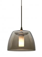 Besa Lighting XP-SPURSM-BR - Besa Spur Cord Pendant, Smoke, Bronze Finish, 1x35W Halogen