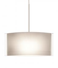 Besa Lighting 1XT-673006-LED-SN - Besa Jodi Pendant 1xc Opal Glossy Satin Nickel 1x5W LED