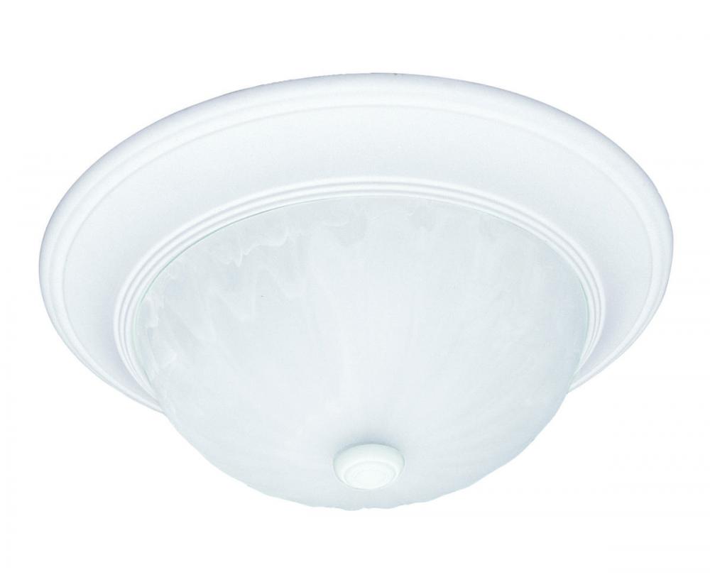 2-Light Ceiling Light in Matte White