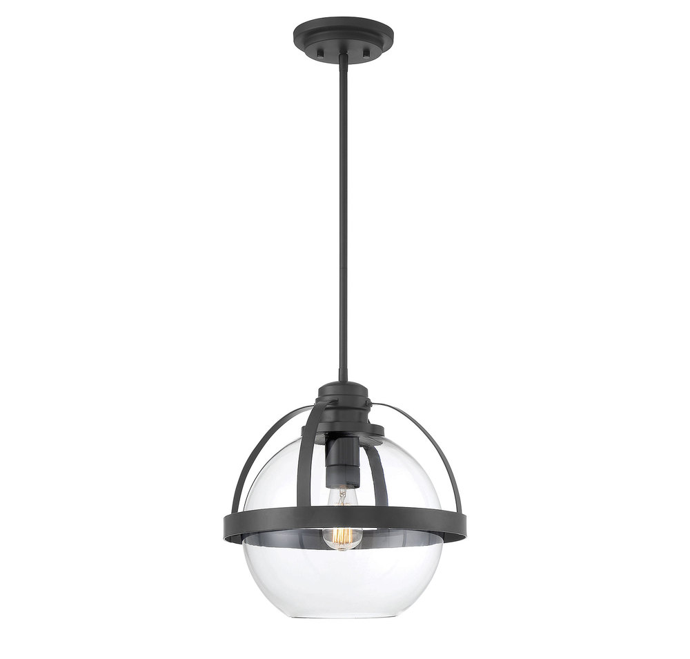 Pendleton 1-Light Pendant in 
Matte Black