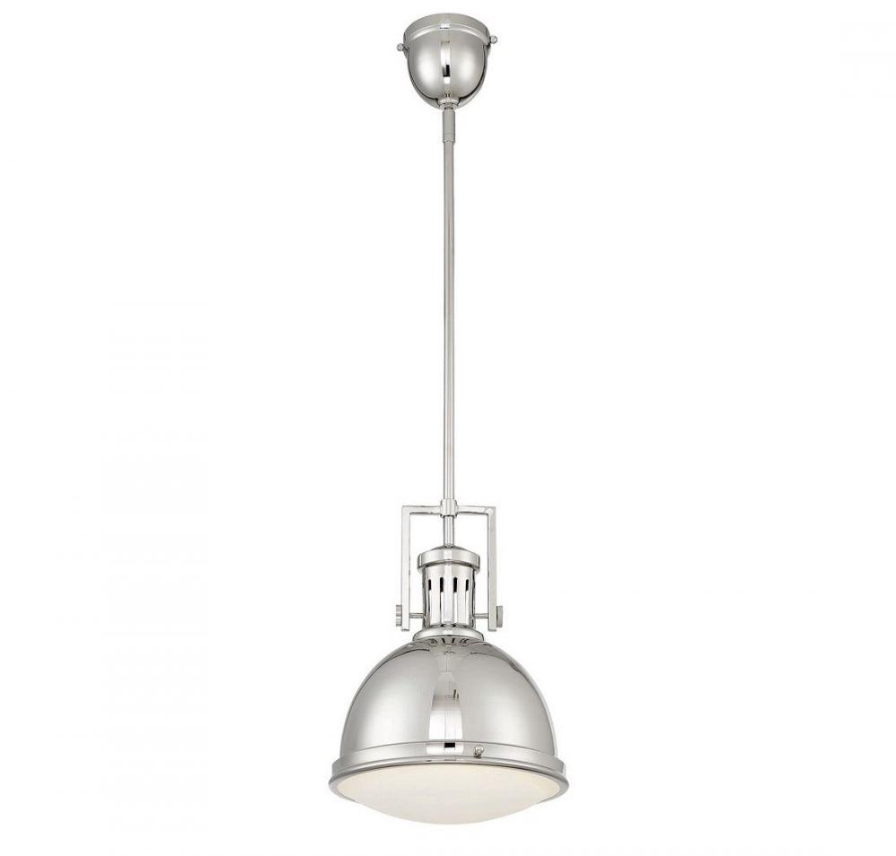 Chival 1-Light Pendant in Polished Nickel