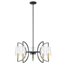 Savoy House 1-7169-5-143 - Hanley 5-Light Chandelier in Matte Black and Warm Brass