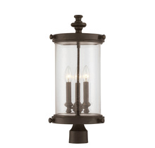 Savoy House 5-1223-40 - Palmer 3-light Outdoor Post Lantern In Walnut Patina